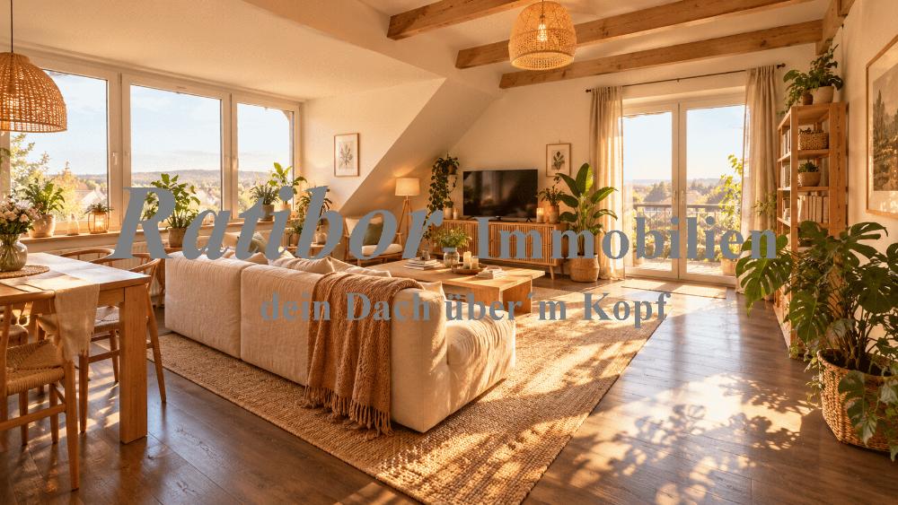 Helle 3 Zimmer Mansardenwohnung mit Balkon und Garage in zentraler Wohnlage Nähe Schulzentrum - Dachgeschoßwohnung Roth | Angebot:27717815