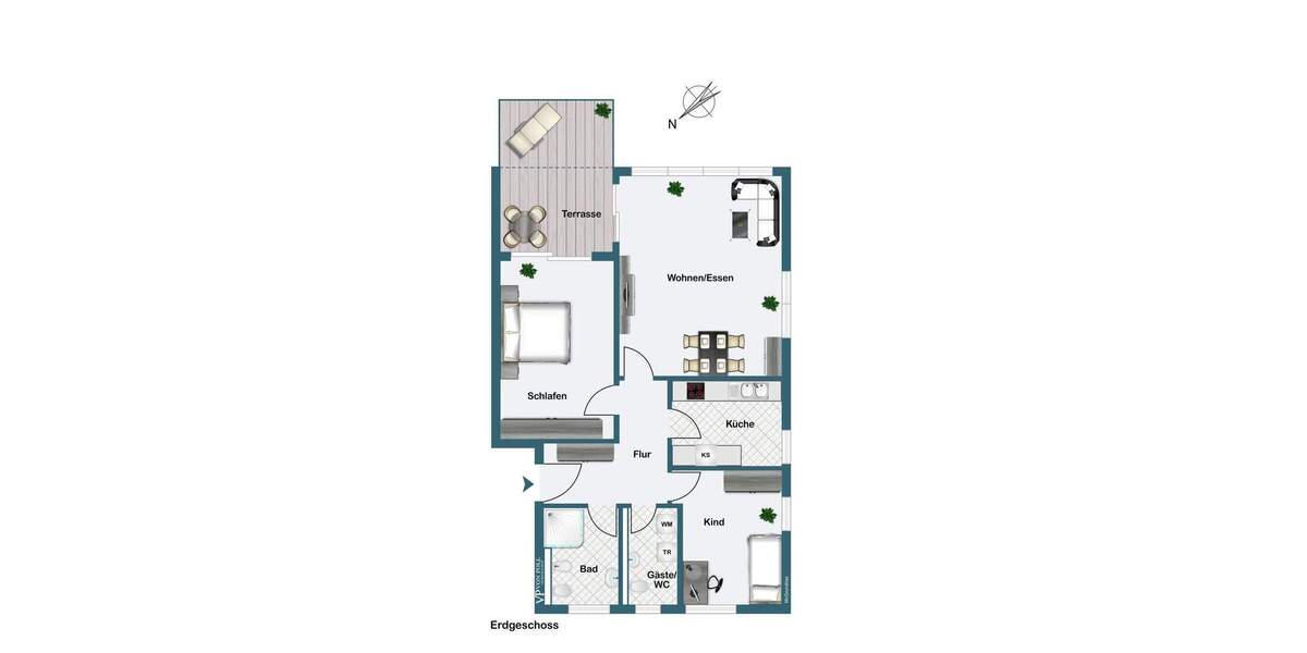 Etagenwohnung Eichenzell - 3 Zimmer, 95 m&sup2;, 350.000&euro; | Angebot:25665141