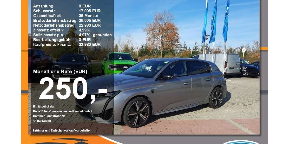 Peugeot 308 28.460 km 22.780 € Neustadt a. d. Donau 93333