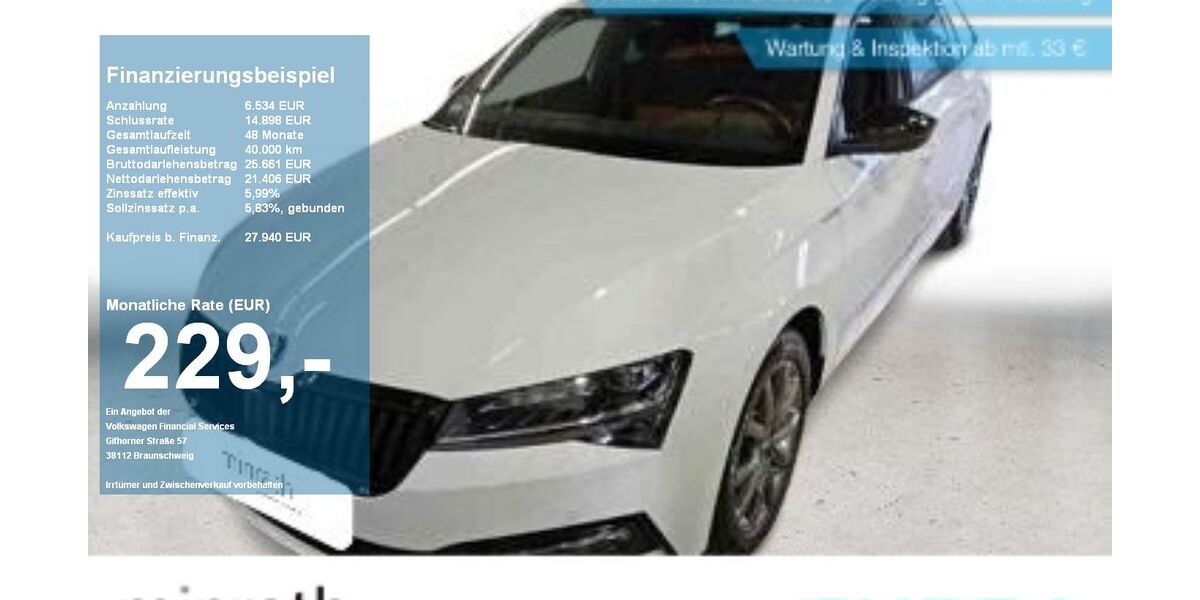 Skoda Superb 116.619 km 27.940 &euro; Duisburg-Rheinhausen 47226