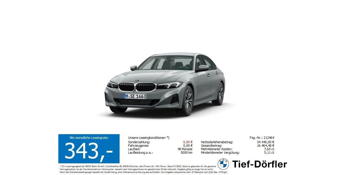 BMW 318 13.400 km 34.440 &euro; Marktsteft 97342