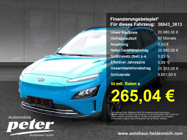 Hyundai KONA Elektro 8.000 km 20.980 € Eschwege 37269