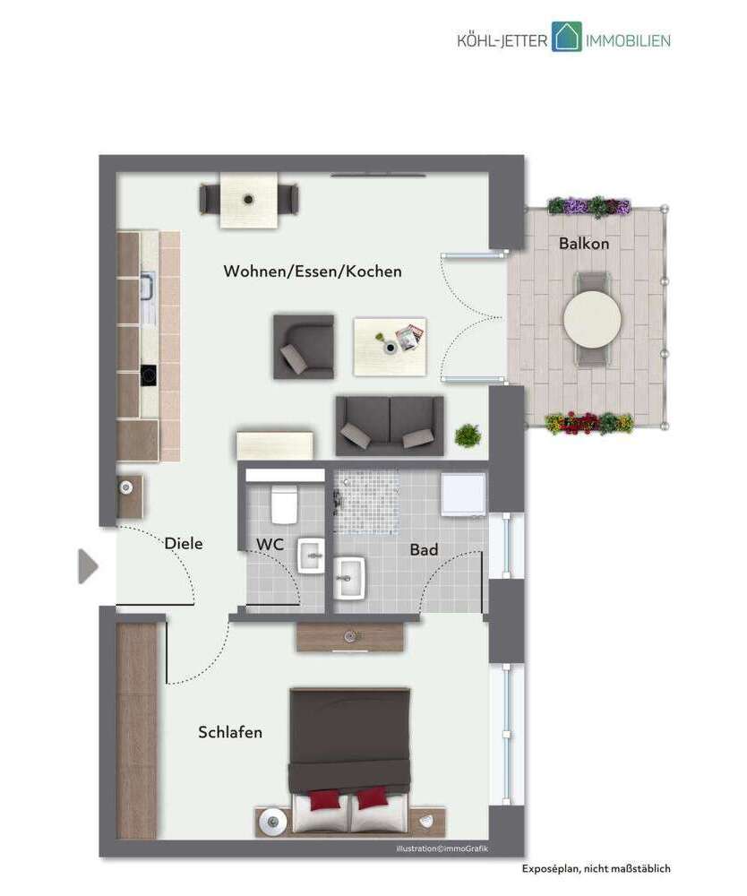 Wohnung zum Mieten in Balingen 700 € 49.66 m²