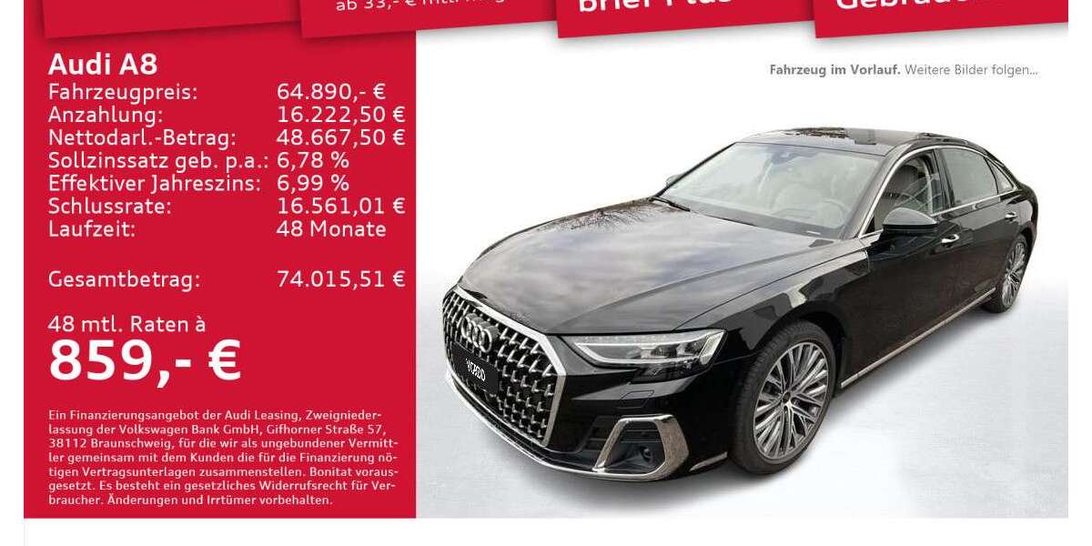 Audi A8 67.921 km 64.890 &euro; Dresden 01067