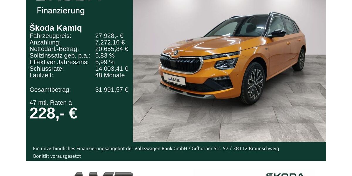 Skoda Kamiq 5.630 km 27.380 &euro; Borna 04552