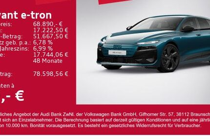 Audi A6 e-tron 7.100 km 68.890 € Gersthofen 86368