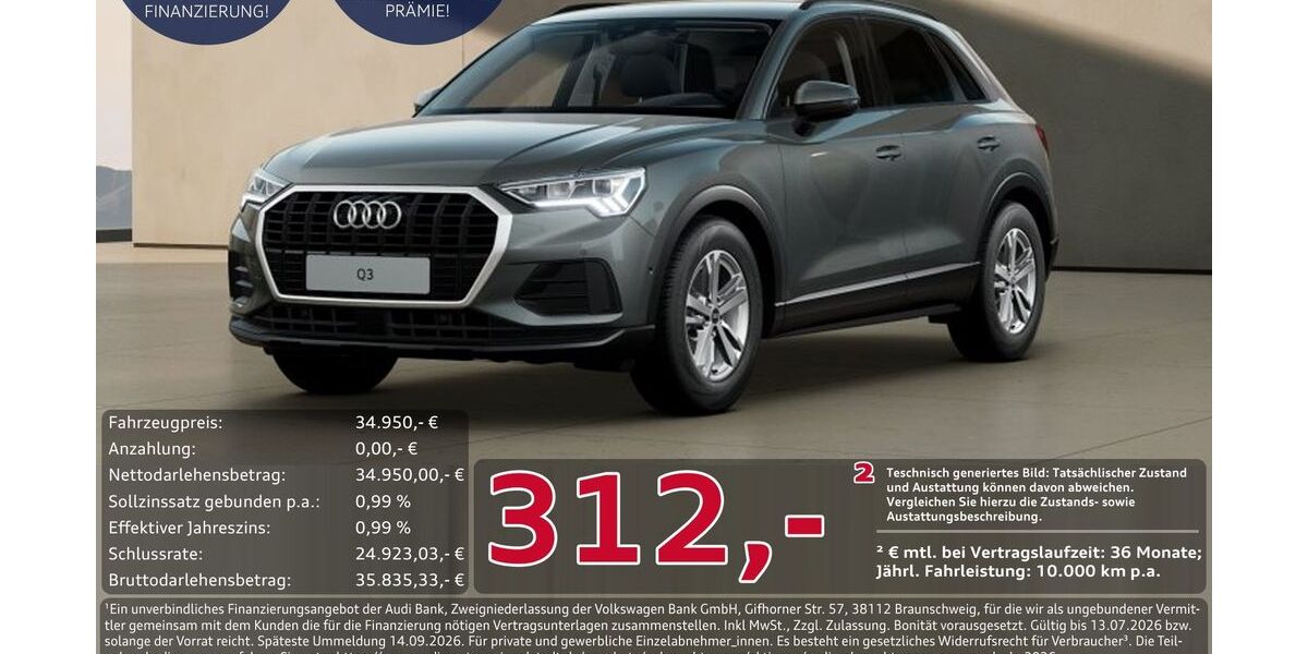 Audi Q3 20.457 km 34.950 &euro; Ingolstadt 85057