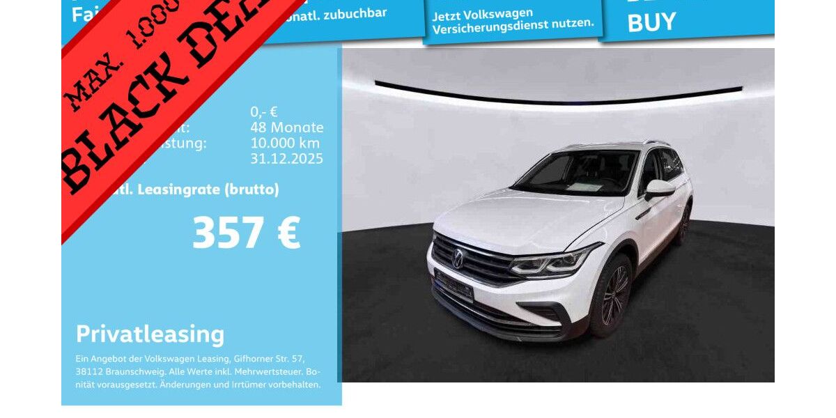 VW Tiguan 115.625 km 28.491 € Mannheim 68309