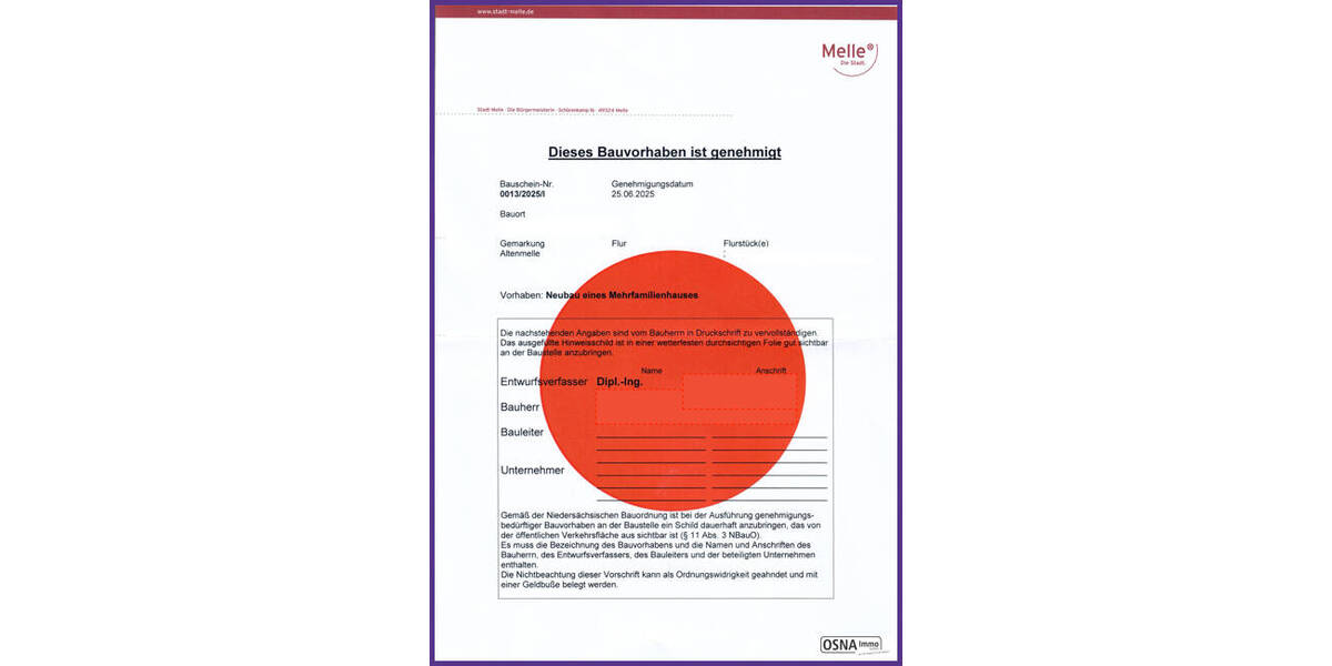 Baugrundstück für Mehrfamilienhaus mit 6 Wohneinheiten zimmer