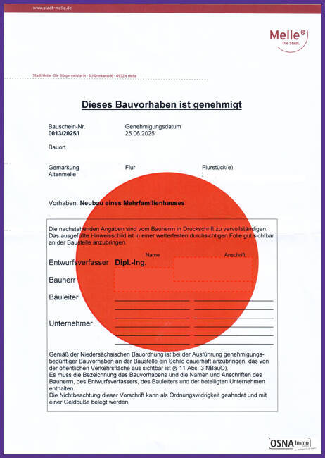 Baugrundstück für Mehrfamilienhaus mit 6 Wohneinheiten zimmer