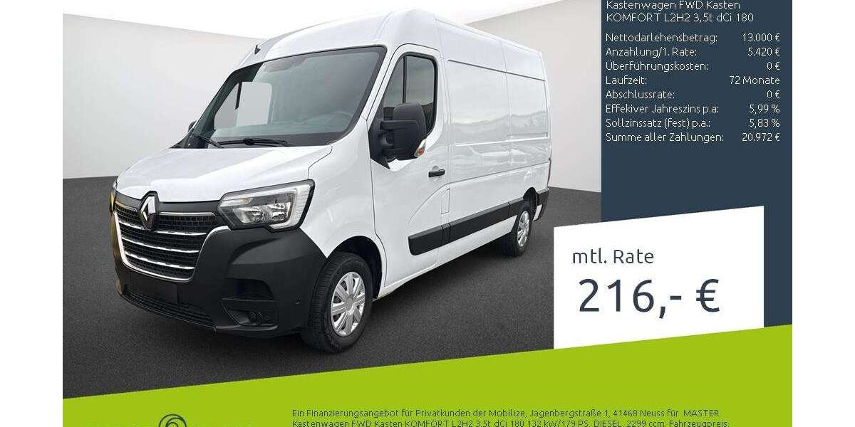 Renault Master 120.386 km 17.940 &euro; Stuhr 28816
