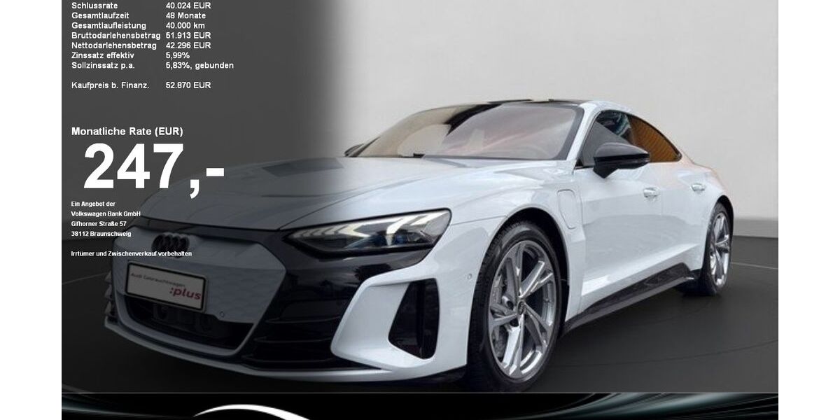 Audi e-tron GT 88.312 km 52.870 &euro; Sigmaringen 72488