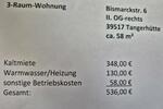 Etagenwohnung Tangerhütte - 3 Zimmer, 58 m&sup2;, 536&euro; | Angebot:26478482