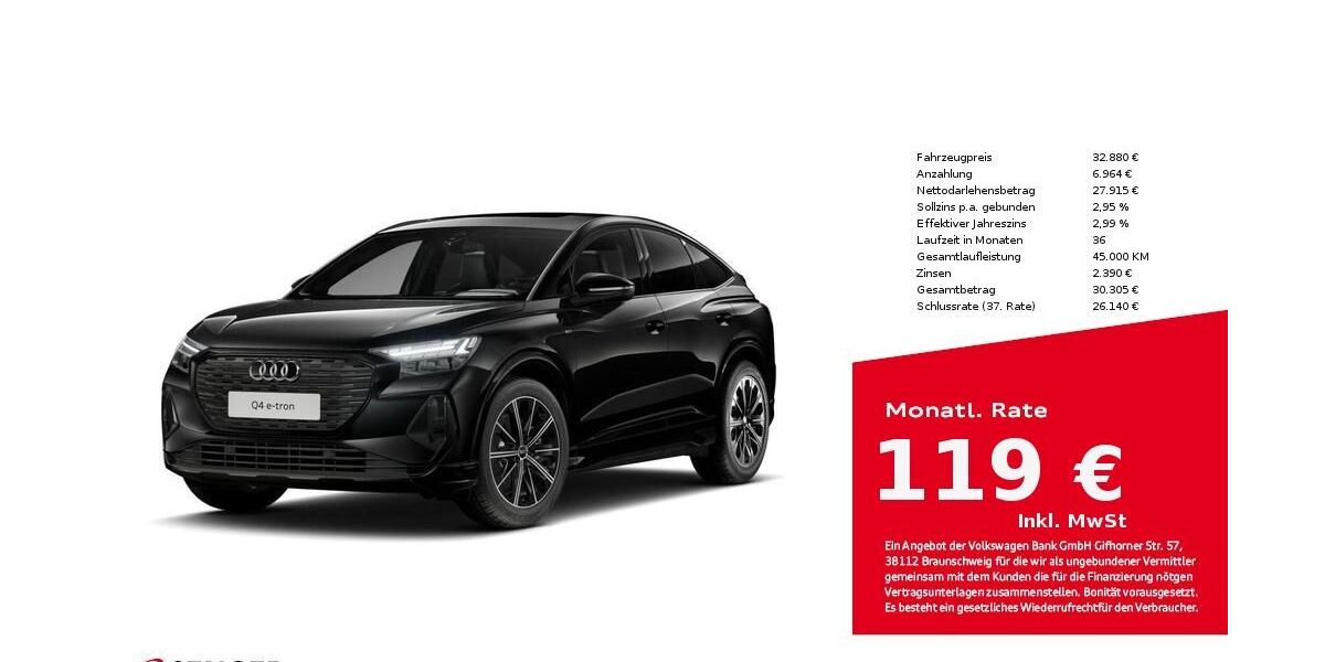 Audi Q4 e-tron 86.385 km 32.880 &euro; Bielefeld 33609