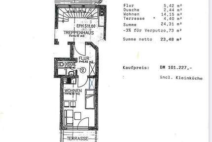 Wohnung Welzheim - 1 Zimmer, 23 m&sup2;, 70.000&euro; | Angebot:26205840