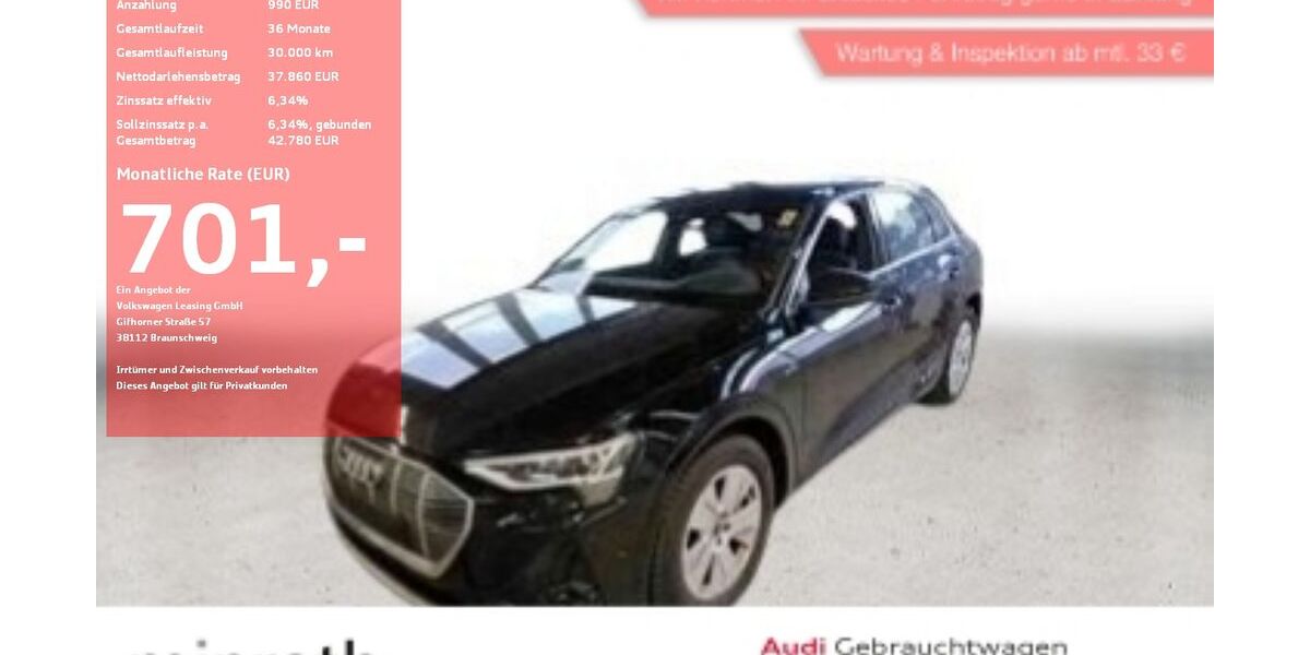 Audi e-tron 50.921 km 37.840 &euro; Moers-Hülsdonk 47441
