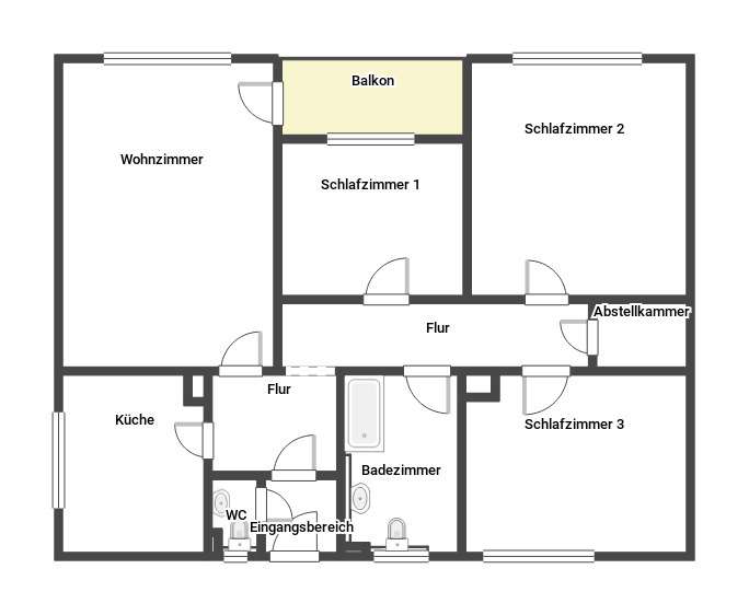 Etagenwohnung Landau in der Pfalz Kernstadt - 3 Zimmer, 85 m&sup2;, 806&euro; | Angebot:26492265