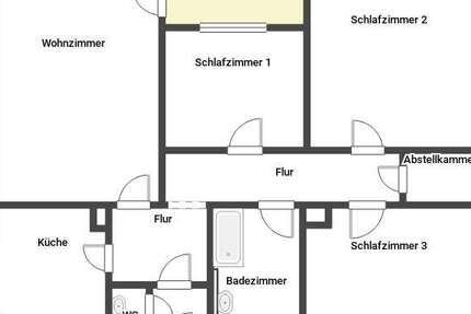 Wohnung Landau in der Pfalz Kernstadt - 3 Zimmer, 85 m&sup2;, 806&euro; | Angebot:26492265