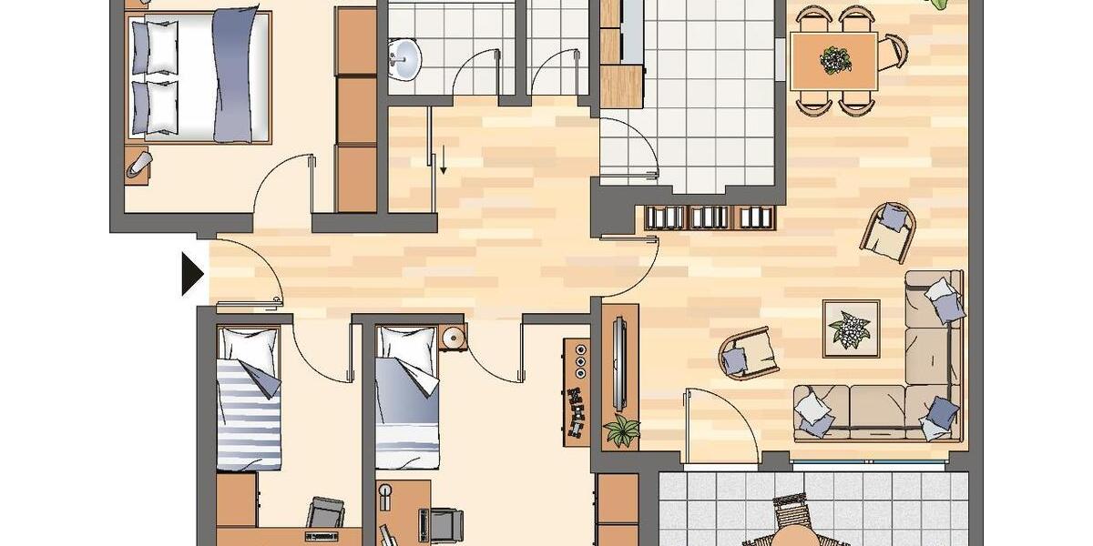 Etagenwohnung Arnsberg Obereimer - 4 Zimmer, 81 m&sup2;, 539&euro; | Angebot:26290001