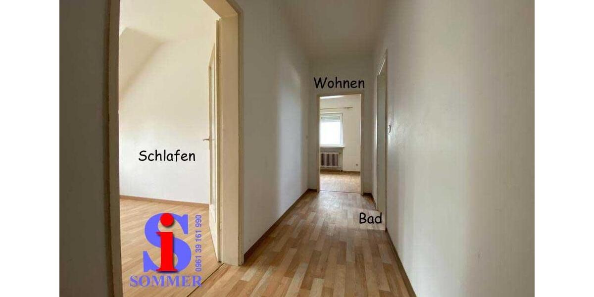 Dachgeschoßwohnung Weiden in der Oberpfalz - 2 Zimmer, 46 m&sup2;, 390&euro; | Angebot:23476694