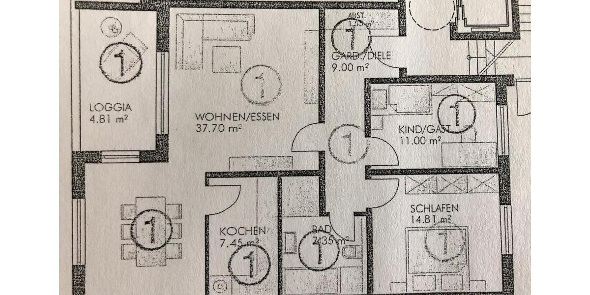 Hochparterre Cham - 4 Zimmer, 95 m&sup2;, 365.000&euro; | Angebot:11743952