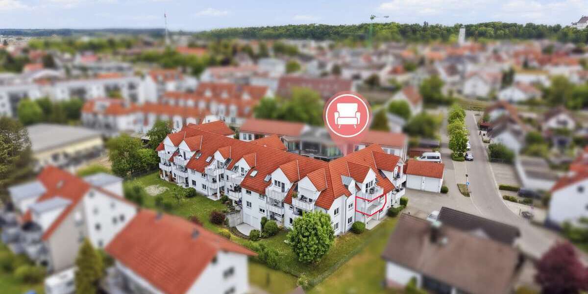 Etagenwohnung Illertissen - 1.5 Zimmer, 46 m&sup2;, 145.000&euro; | Angebot:26855792