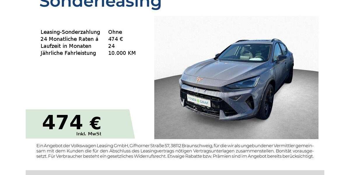 Cupra Formentor 9.990 km 53.380 &euro; Schwabach 91126