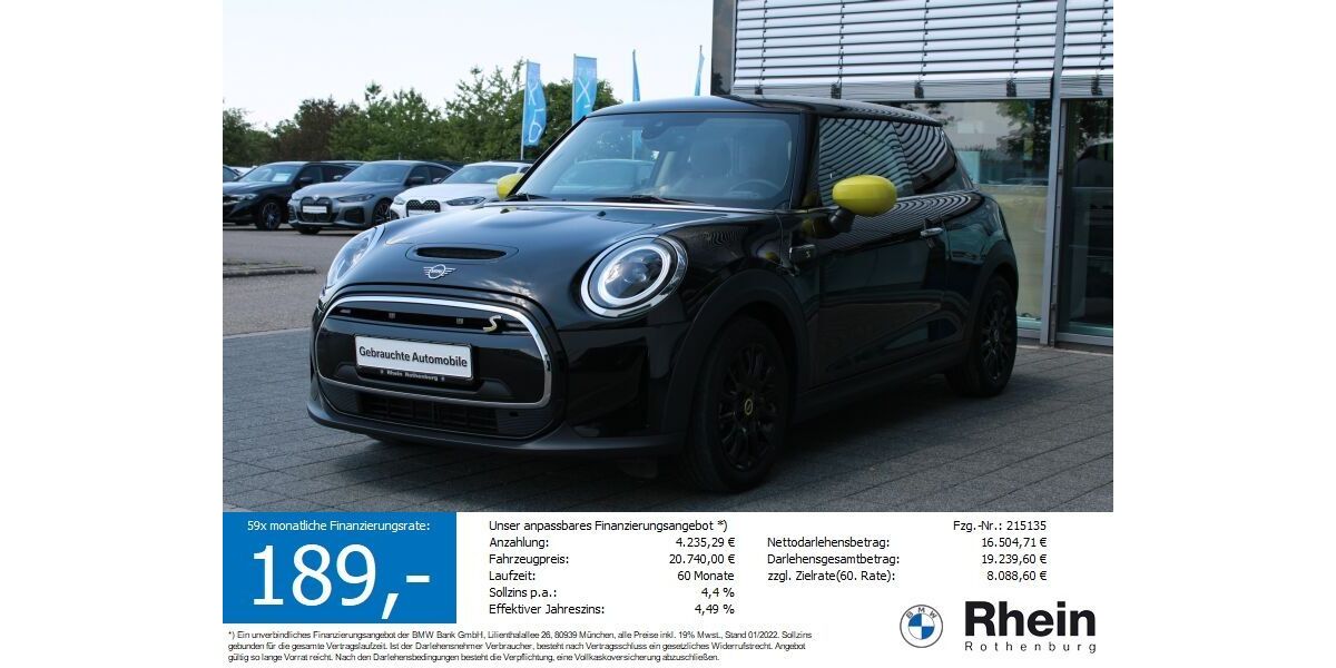 Mini Cooper SE 23.600 km 18.440 &euro; Neusitz/Rothenburg 91616