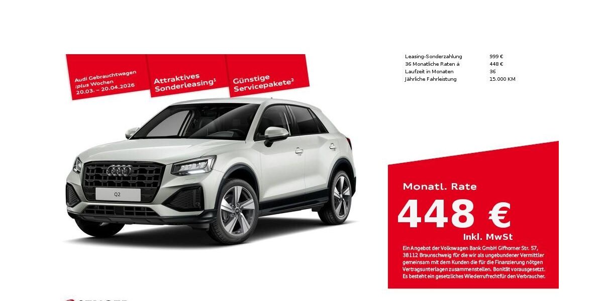 Audi Q2 9.450 km 36.950 &euro; Bad Oldesloe 23843