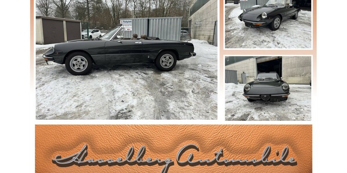 Alfa Romeo Spider 2000 1. Hand H-Zulassung echte 86 tkm 85.560 km 29.999 &euro; Hamburg 22339