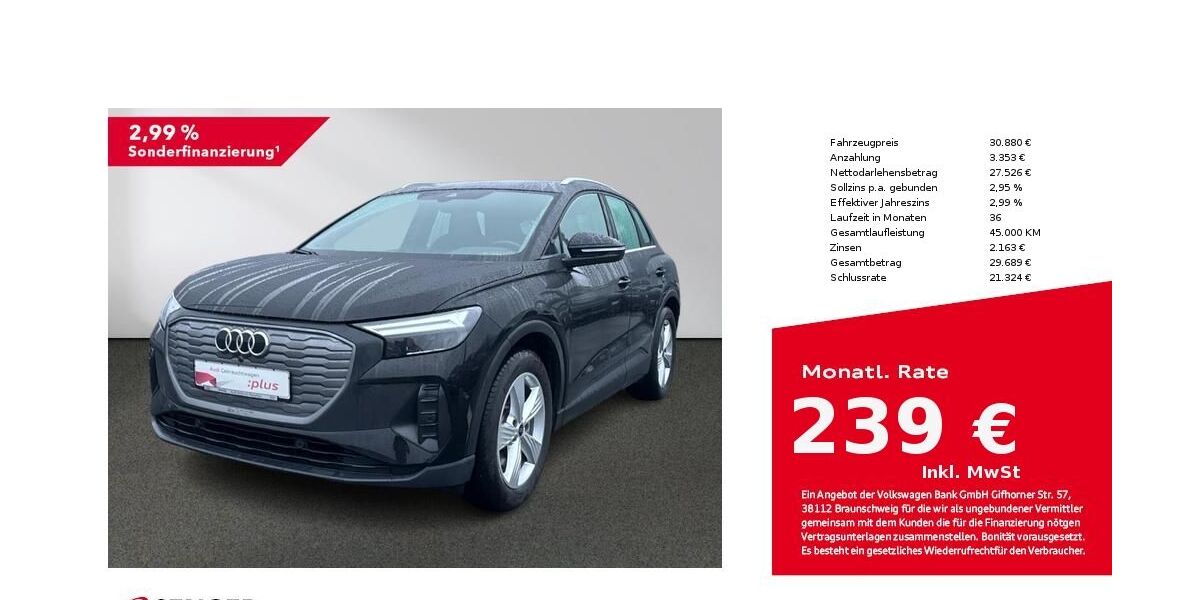 Audi Q4 e-tron 39.805 km 28.990 &euro; Bielefeld 33609