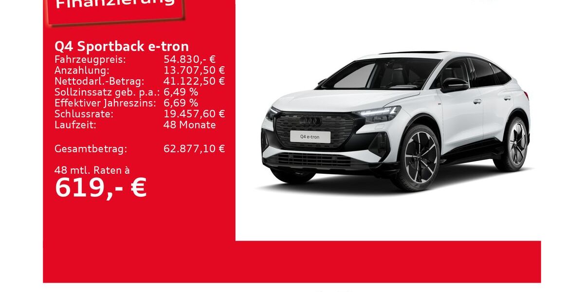 Audi Q4 e-tron 2.999 km 54.830 &euro; Ulm 89073