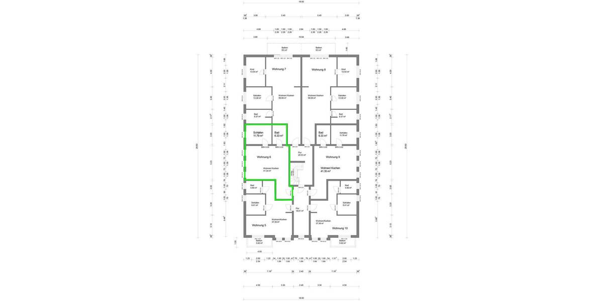 Etagenwohnung Bad Doberan - 2 Zimmer, 60 m&sup2;, 815&euro; | Angebot:26117563