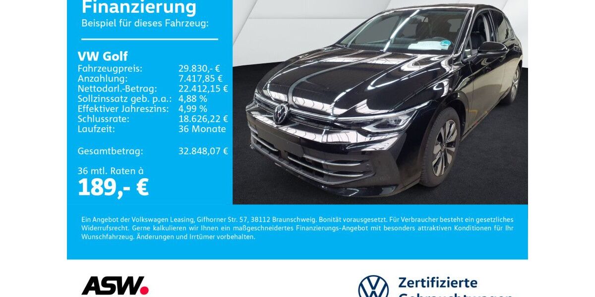 VW Golf 14.900 km 29.830 &euro; Neckarsulm 74172