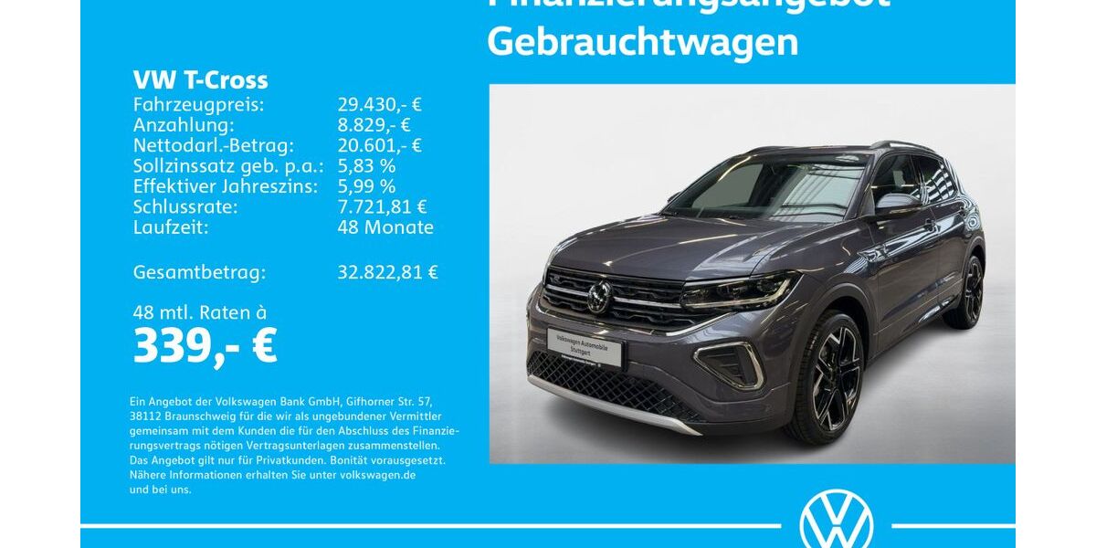VW T-Cross 1.505 km 29.430 &euro; Stuttgart-Feuerbach 70469