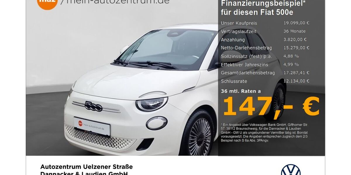 Fiat 500e 24.752 km 19.099 &euro; Lüneburg 21335