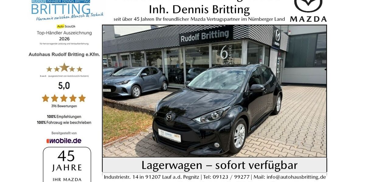 Mazda 2 63.000 km 16.490 &euro; Lauf 91207