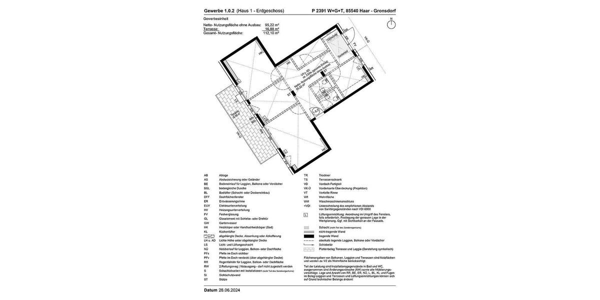 Gewerbeobjekt Haar Gronsdorf - 1 Zimmer, 112 m&sup2;, 808.000&euro; | Angebot:25669065