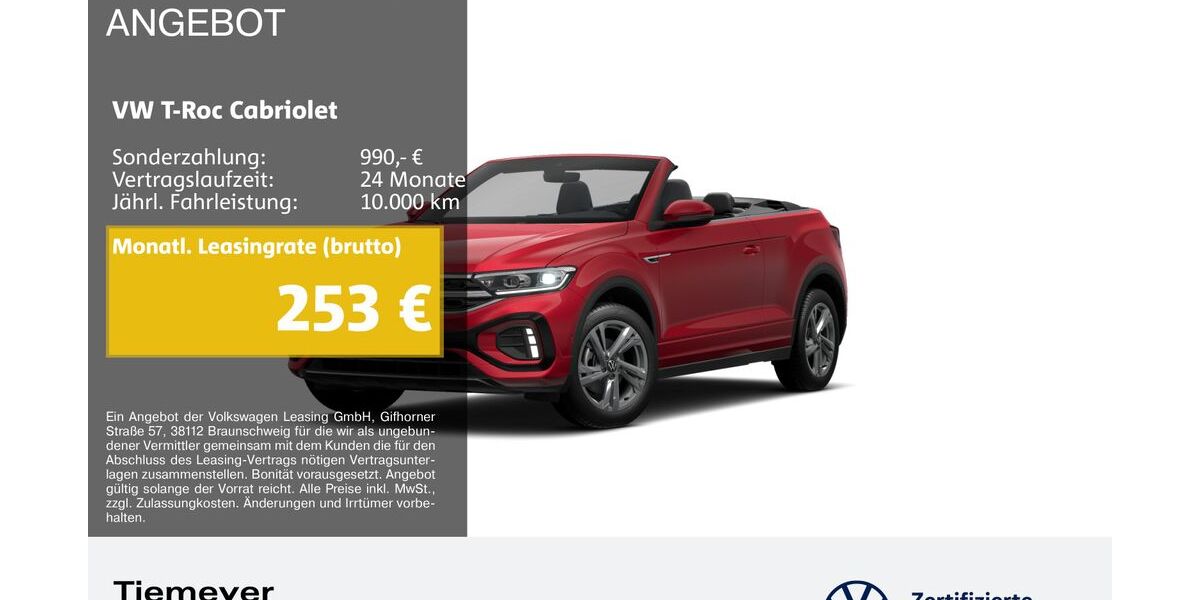 VW T-Roc 22.287 km 29.870 &euro; Duisburg 47059