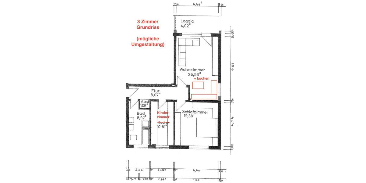 Etagenwohnung Vellmar - 2 Zimmer, 75 m&sup2;, 169.000&euro; | Angebot:26005732