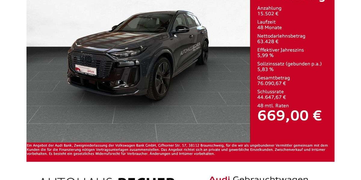 Audi Q6 e-tron 7.000 km 78.930 &euro; Wesel 46485