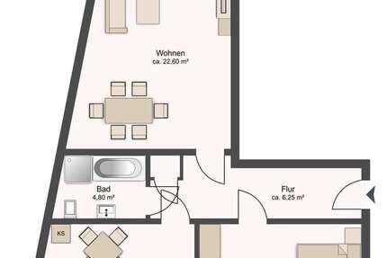 Wohnung Bremen Blumenthal - 2 Zimmer, 65 m&sup2;, 135.000&euro; | Angebot:25499768