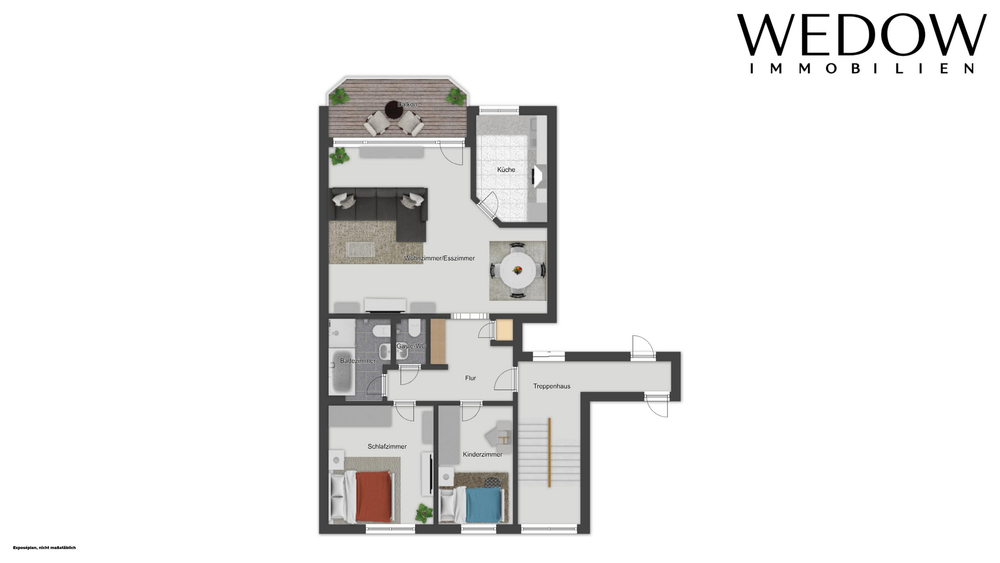 Herzogenrath - Licht. Raum. Lebensqualität. 3-Zimmer-Wohnung mit Balkon & Tiefgarage - Etagenwohnung Herzogenrath Herzogenrath | Angebot:26888567