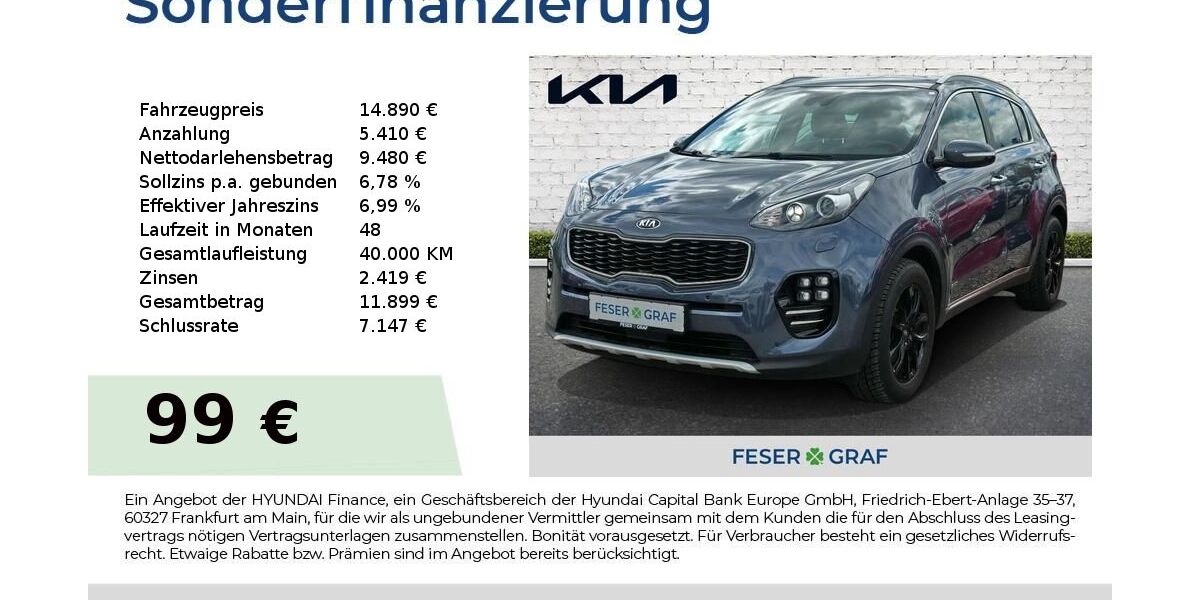 Kia Sportage 138.230 km 14.890 &euro; Roth 91154