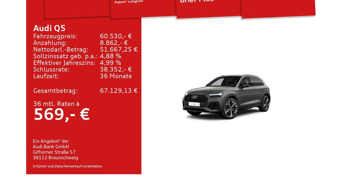 Audi Q5 17.281 km 60.530 € Mosbach 74821