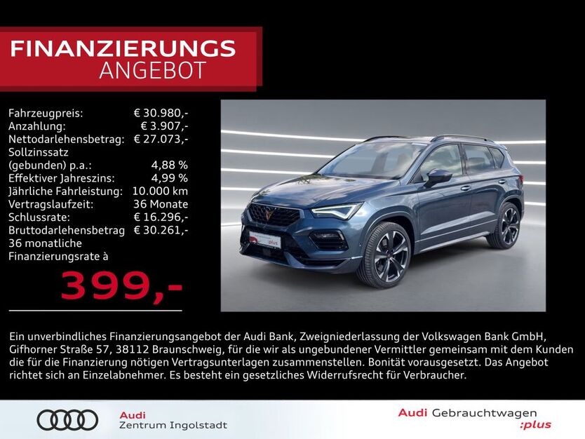 Cupra Ateca 51.938 km 30.980 € Ingolstadt 85057