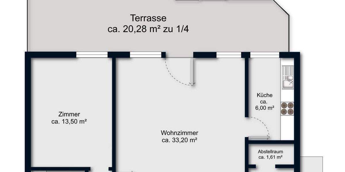 Etagenwohnung Osterholz-Scharmbeck Innenstadt - 2 Zimmer, 69 m&sup2;, 159.000&euro; | Angebot:25706064