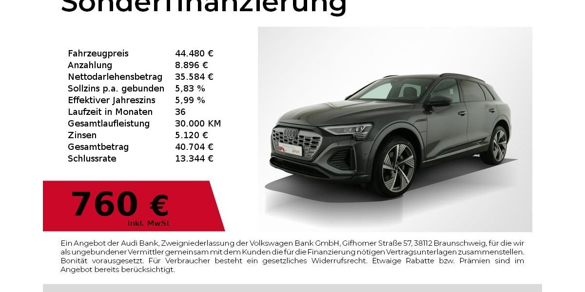 Audi Q8 e-tron 63.290 km 44.480 &euro; Nürnberg 90441