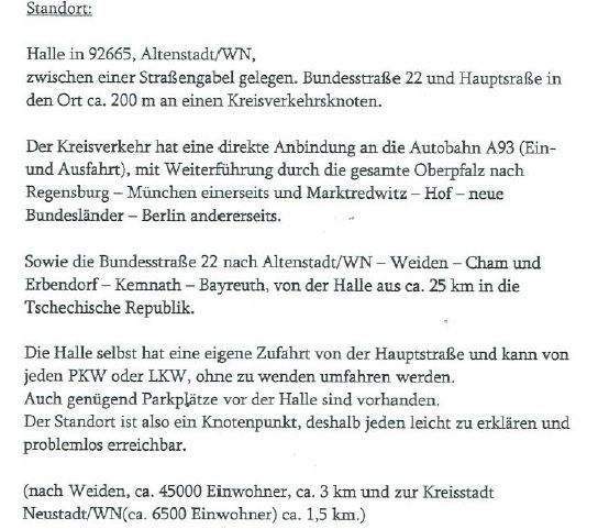 Lager- und Werkzeughalle Büroflächen mit 924 m² in sehr guter Lage und Anbindung zur Autobahn in Altenstadt WN zu vermieten zimmer
