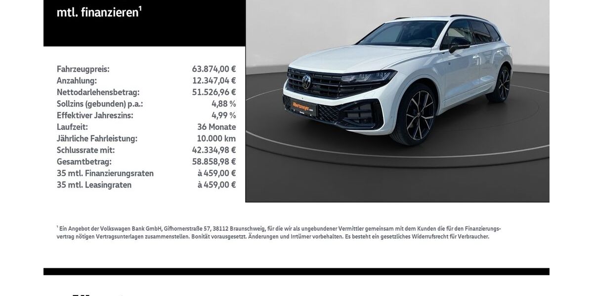 VW Touareg 67.524 km 63.874 &euro; Leinefelde-Worbis/DE 37327